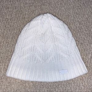 White UA Beanie